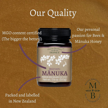 Miel Cruda De Manuka Mgo 829 500g Nueva Zelanda Certificada