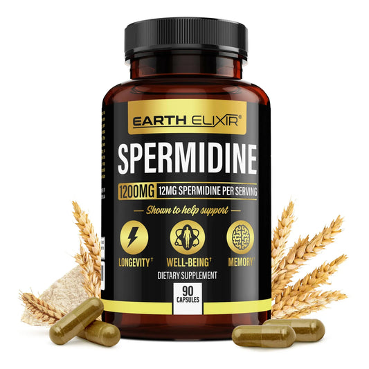 Espermidina Pura 1200 Mg 90 Capsulas Extracto Germen Trigo Vegano
