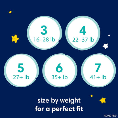 Pañales Pampers Swaddlers Overnights Talla 3 116 Unidades Protección Nocturna Absorbente