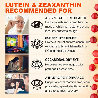 Gomitas De Luteina Y Zeaxantina 25 Mg Con Vitaminas A C E Y Astaxantina Para Salud Ocular