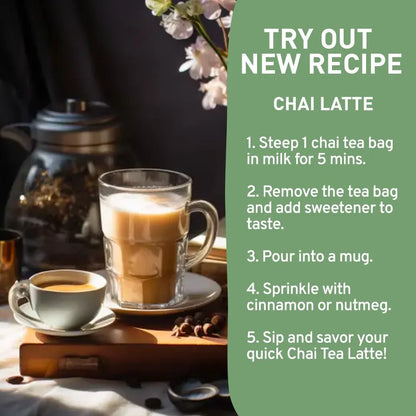 Handpick Masala Chai Bolsas De Té 100 Unidades Especias Aromáticas Importado