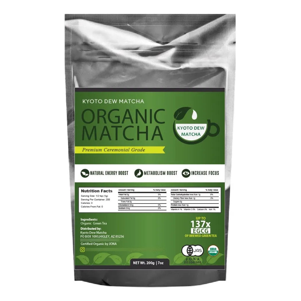 Té Verde Matcha Japonés Orgánico Grado Ceremonial Premium 7 Onzas