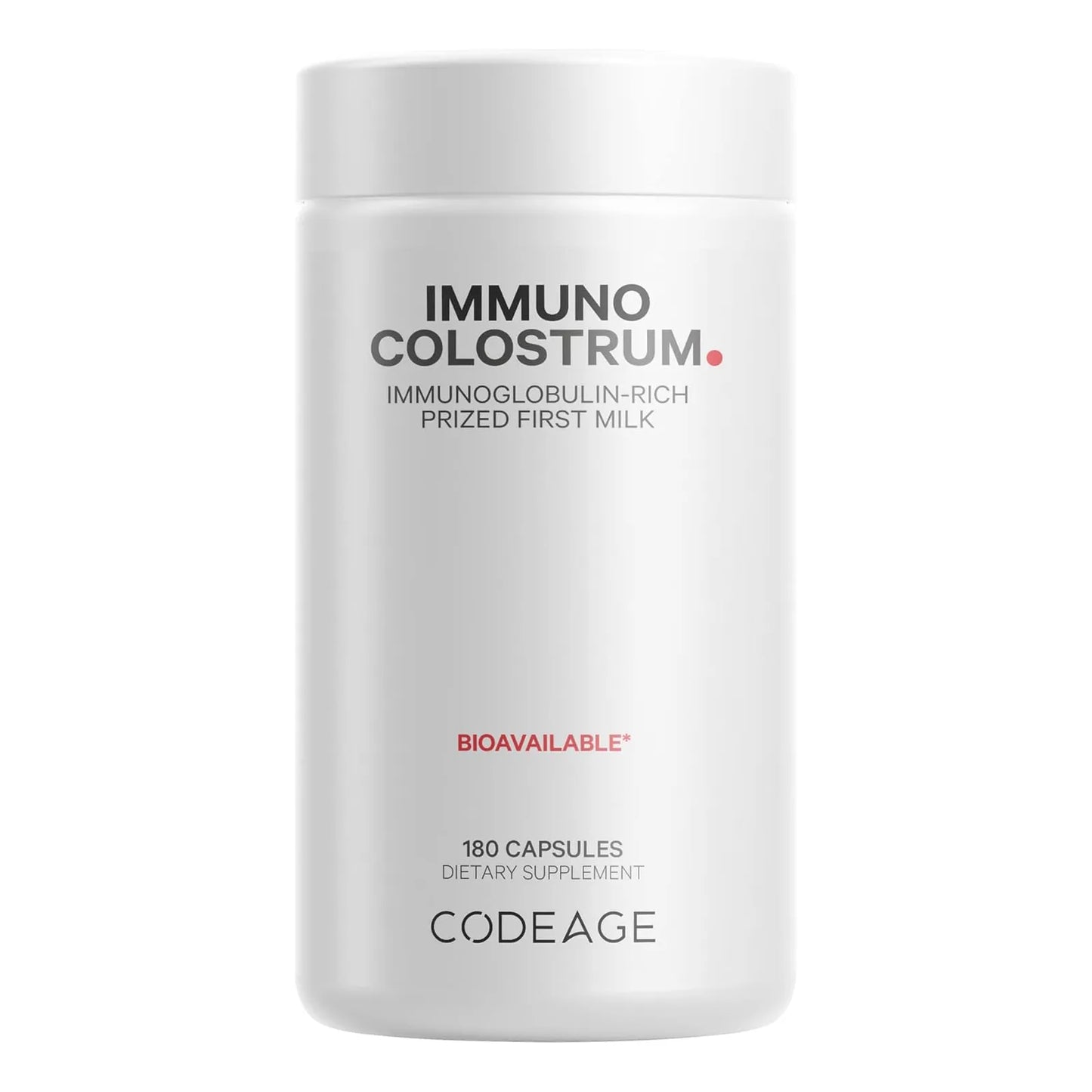 Calostro Liofilizado Codeage 3000mg Alimentado Con Pasto 180 Capsulas Fortalece Sistema Inmunologico