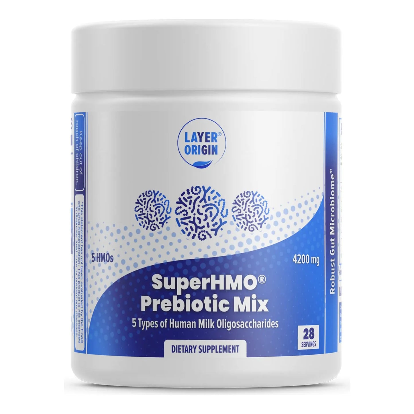 Mezcla Prebiótica SuperHMO Con 5 HMO Para Salud Intestinal Y Digestión Polvo 28 Porciones