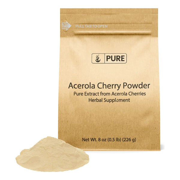 Polvo De Acerola 227g Natural Vitamina C Sin Gluten Sin Omg Eco