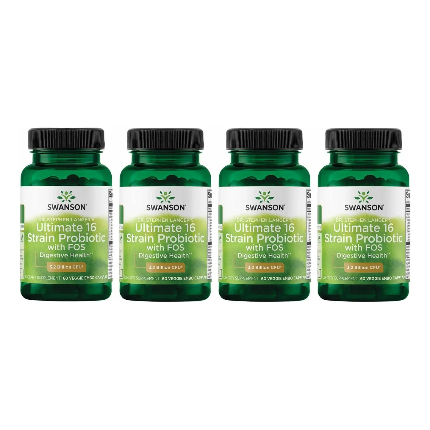 Probiótico Natural Con FOS Prebiótico 16 Cepas Apoyo Digestivo Dr Stephen Langer