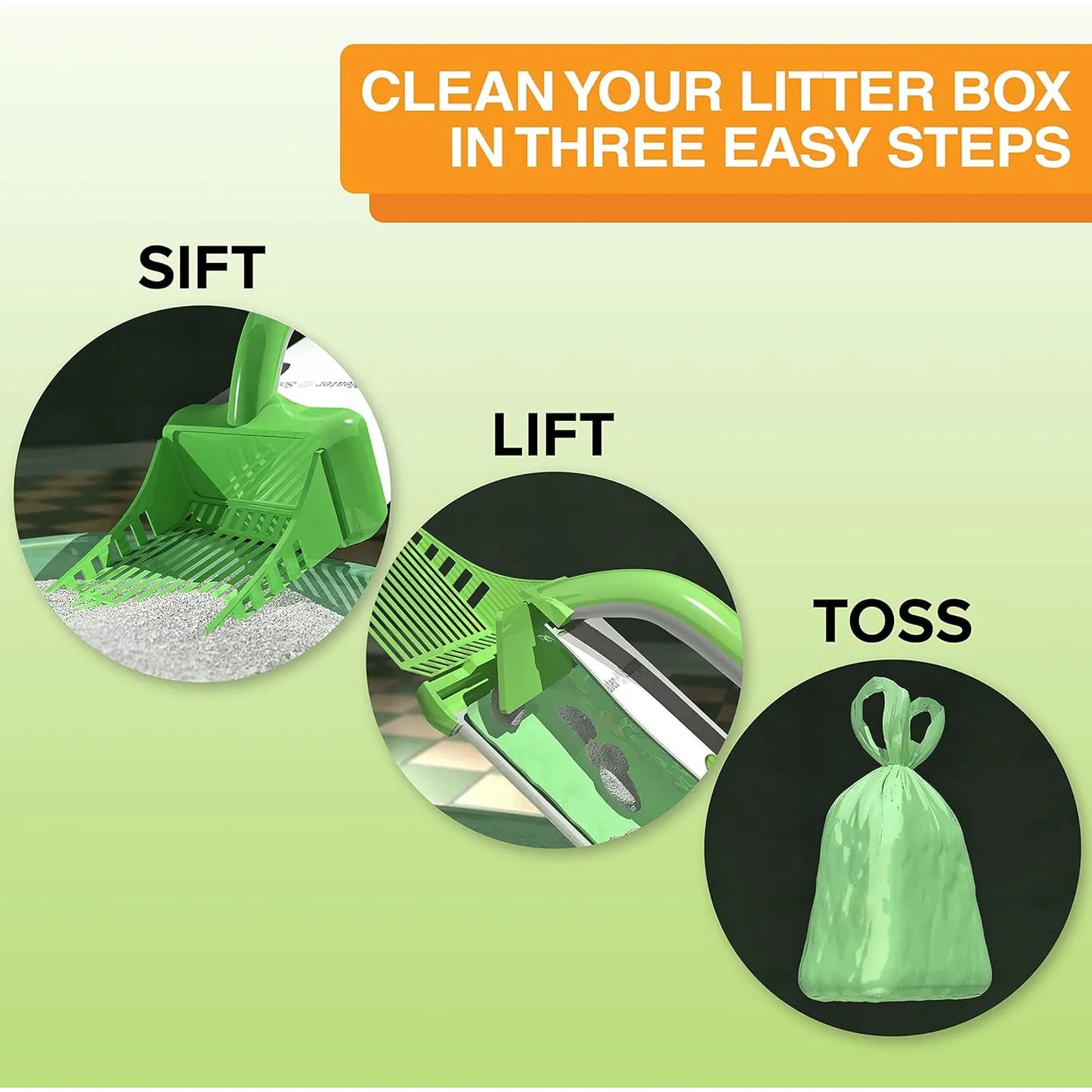 Tamiz De Arena Para Gatos Neater Scooper Sistema Higiénico Con Bolsas