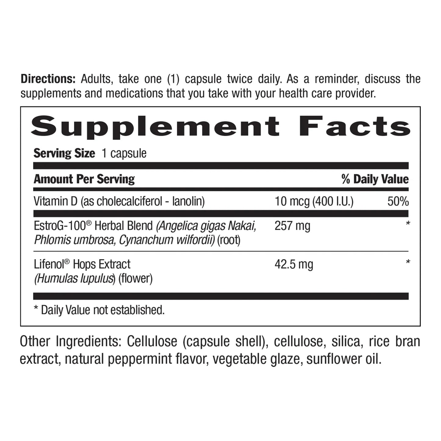 Fórmula Natural Menopausia Ampollas Alivio Completo Sin Químicos