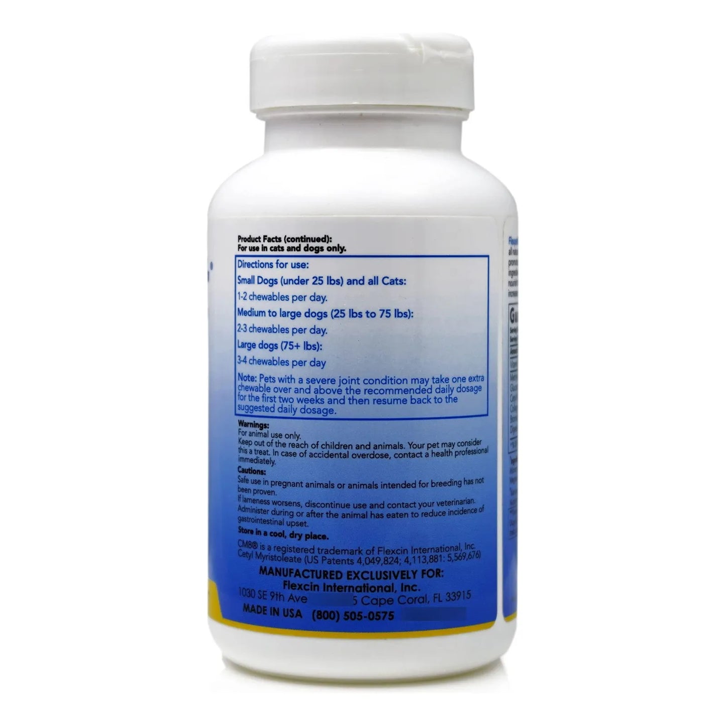 Comprimidos Masticables CM8 Para Aliviar Dolor Articular En Perros Importado EE.UU.