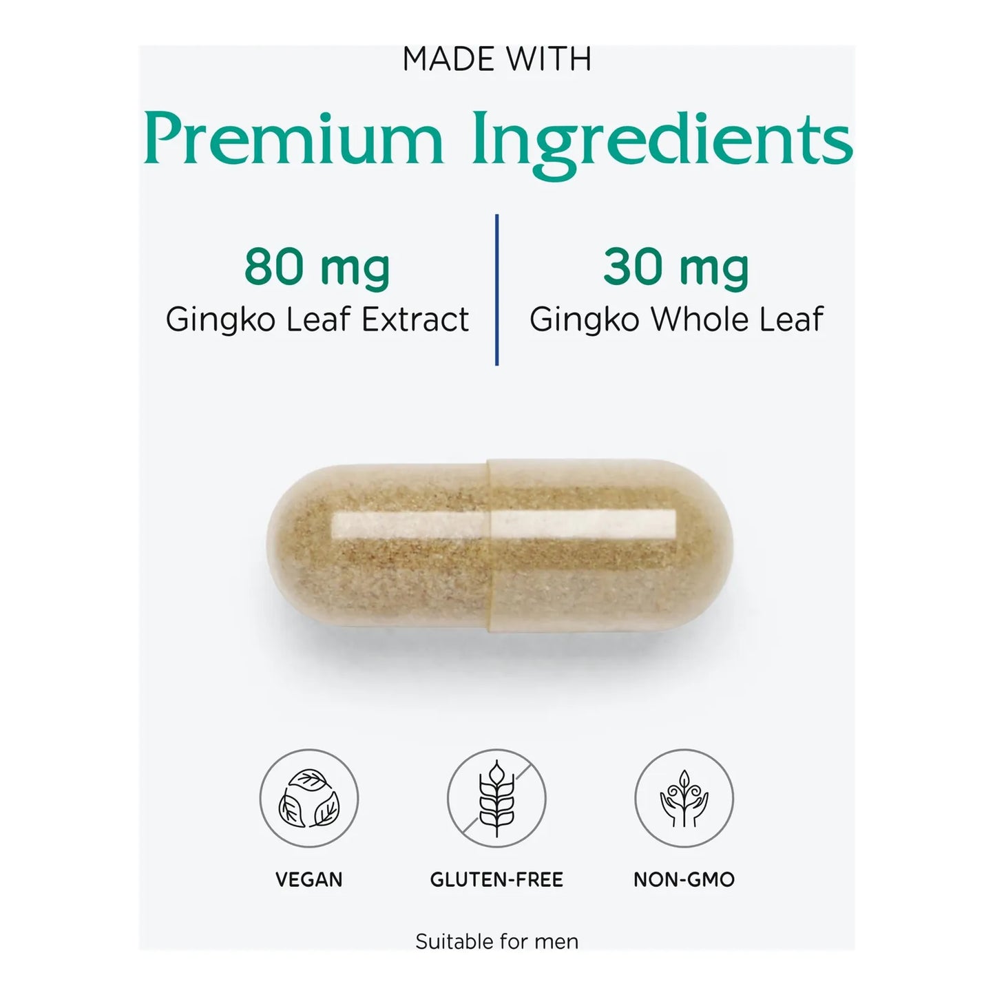 Extracto De Ginkgo Biloba 90 Capsulas 24 Glucosidos De Flavona Salud Cerebral Y Circulacion