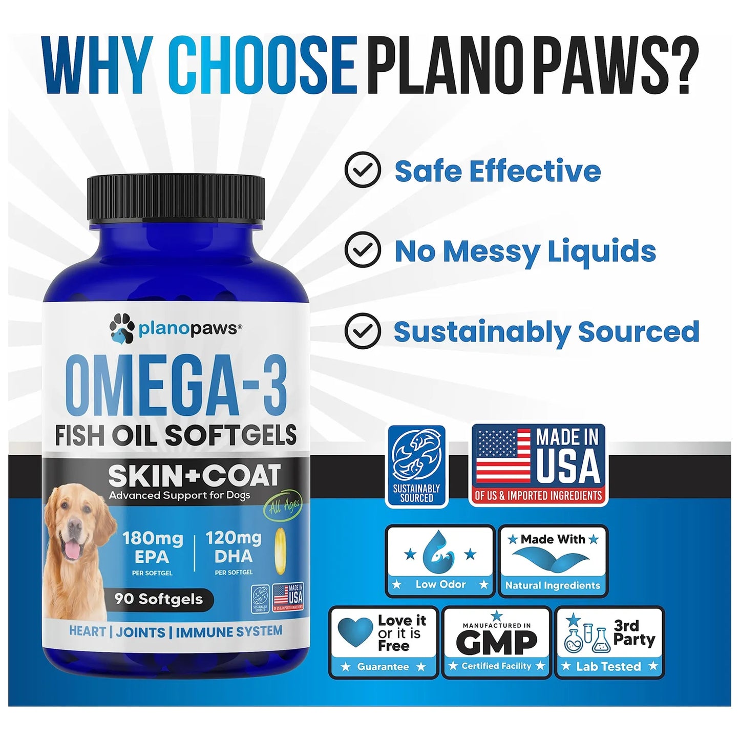 Aceite De Salmón Omega 3 Para Perros Piel Hidratada Y Articulaciones Fuertes