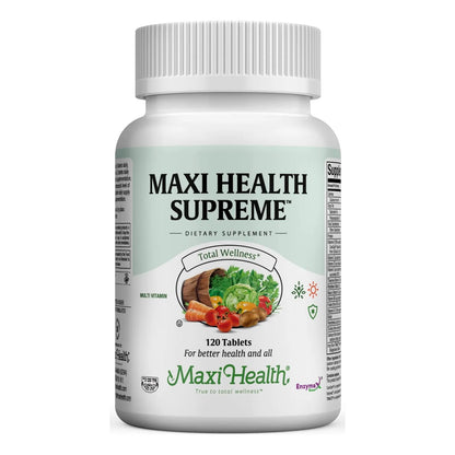 Tabletas Multivitamínicas Minerales Alta Potencia 120 Unidades Maxi Health Supreme Kosher