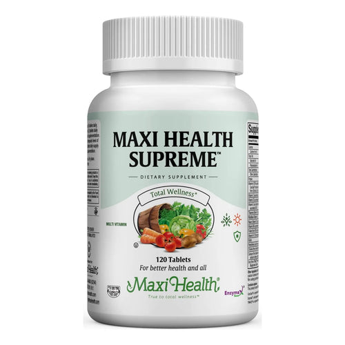 Tabletas Multivitamínicas Minerales Alta Potencia 120 Unidades Maxi Health Supreme Kosher