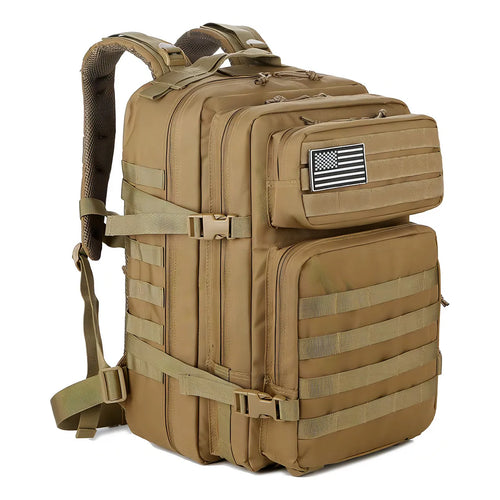 Mochila Táctica Militar QT&QY 45L Resistente Aventura Senderismo