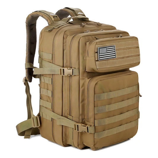 Mochila Táctica Militar QT&QY 45L Resistente Aventura Senderismo