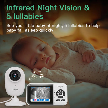 Monitor De Bebé Video Inteligente 2.8 Pulgadas Cámara 1080p Con WiFi Y Visión Nocturna