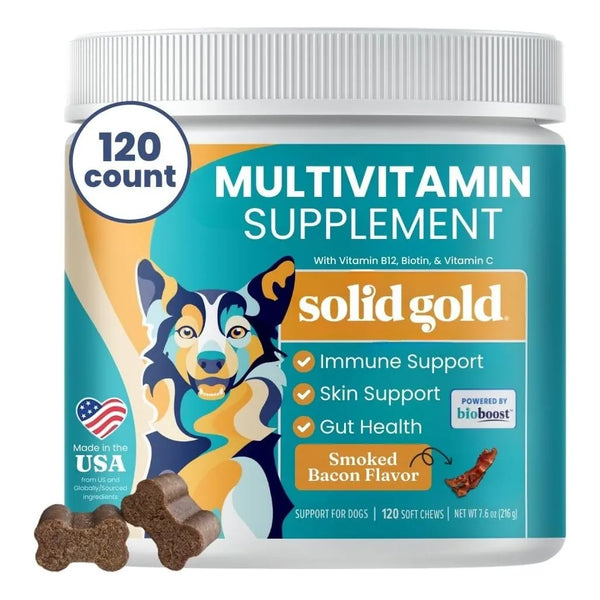 Multivitaminico Masticable Para Perros Con Vitaminas C A B12 E Probióticos