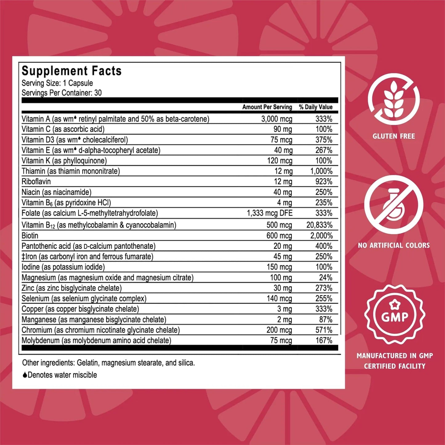 Multivitaminico Bariatrico CelebrateOne 45 Mg Hierro 30 Capsulas Suplemento Postcirugia