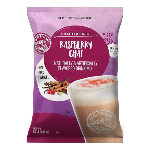 Té Chai Mezcla Bebida Latte Big Train Frambuesa Chai 3.5 Lb Delicioso Y Versátil