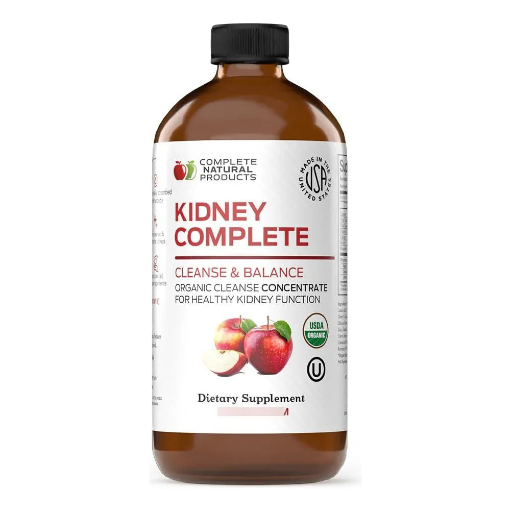 Complete Natural Kidney Suplemento Líquido Renal Desintoxicación Con Ingredientes Orgánicos