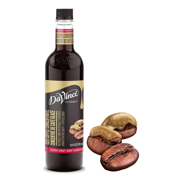 Jarabe Concentrado Cafe Helado 750 Ml DaVinci Gourmet Sabor Premium