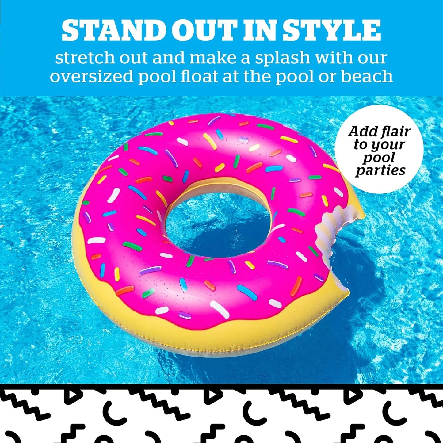 Flotador Gigante De Donut Para Piscina 4 Pies Bigmouth Inc Diversion Familiar