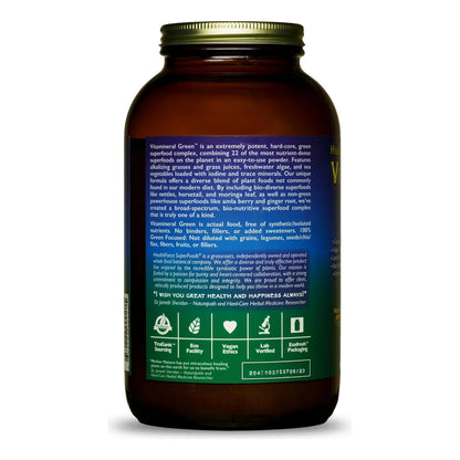 Vitamineral Green Polvo Superalimento Apoyo Inmunologico Y Tiroides 1764 Oz