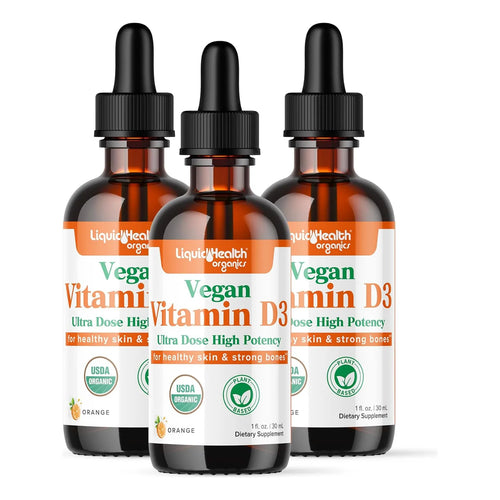 Vitamina D3 Liquida 5000 Ui Organica Gotas Adultos Niños Refuerza Inmunidad Huesos Piel