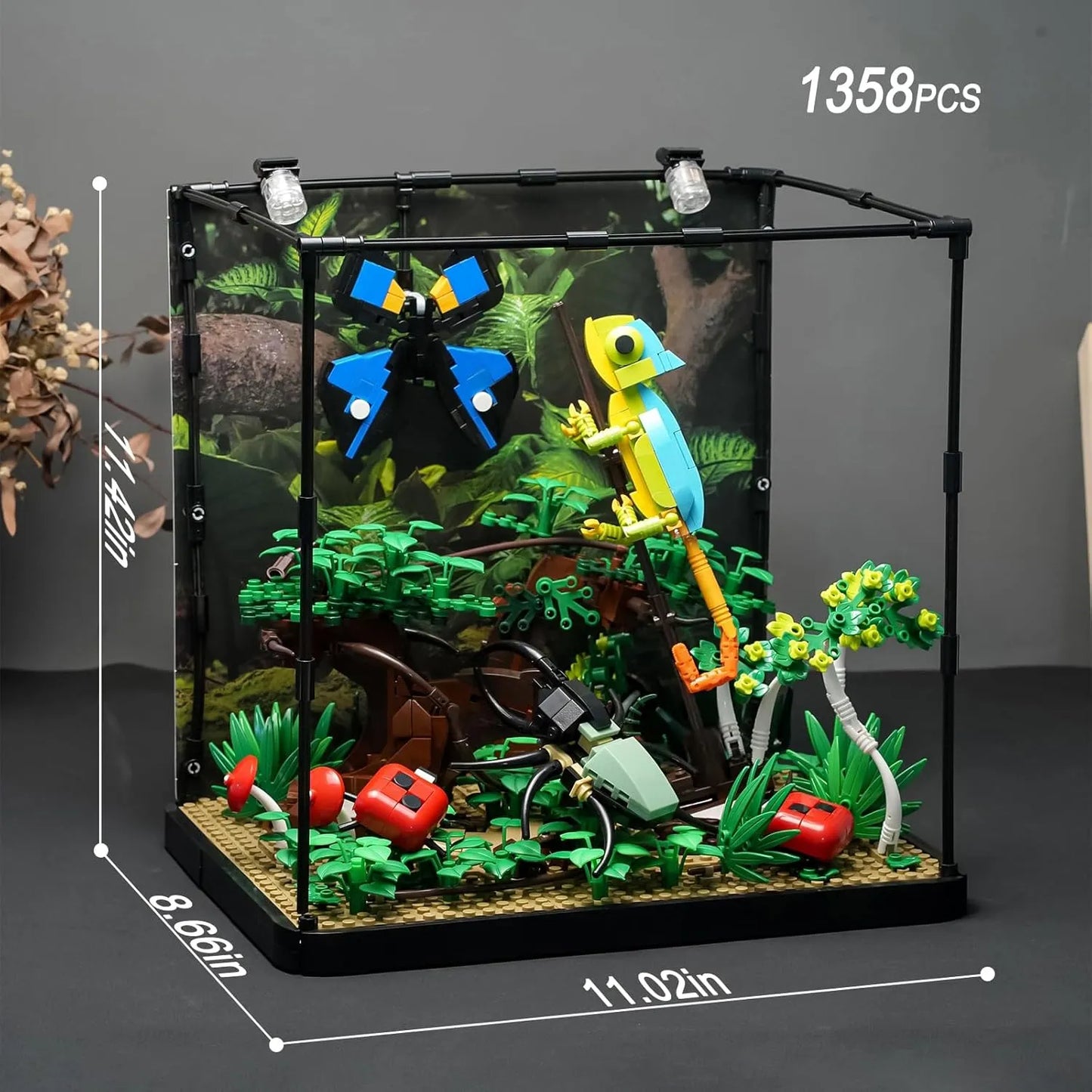 Juego Construccion Mariposas Botanicas Jardín Adultos 1284 Piezas Educativo