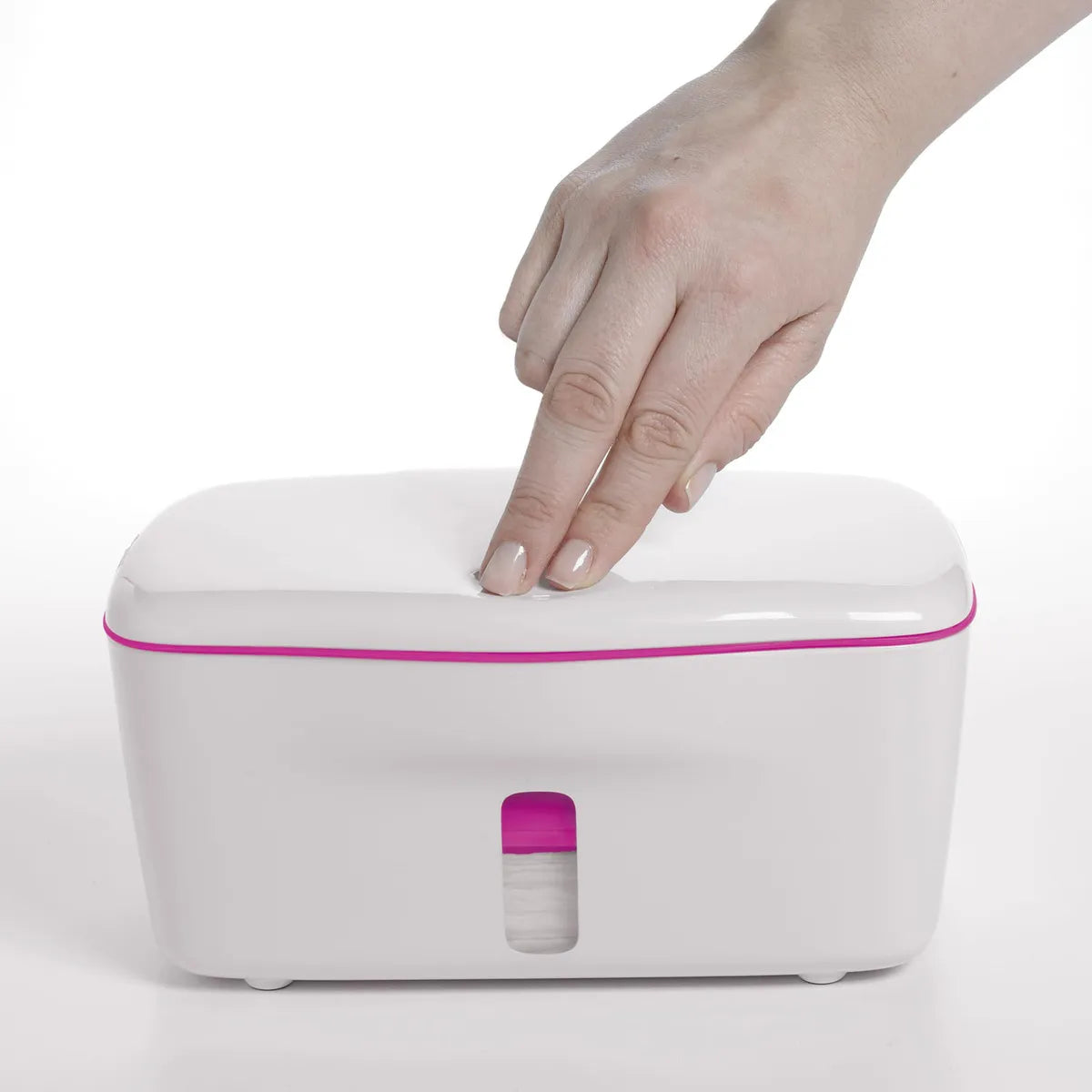 Dispensador Toallitas Plastico Silicona Rosa 18x10x3 Cm Organiza Y Protege Tus Toallitas Con Estilo