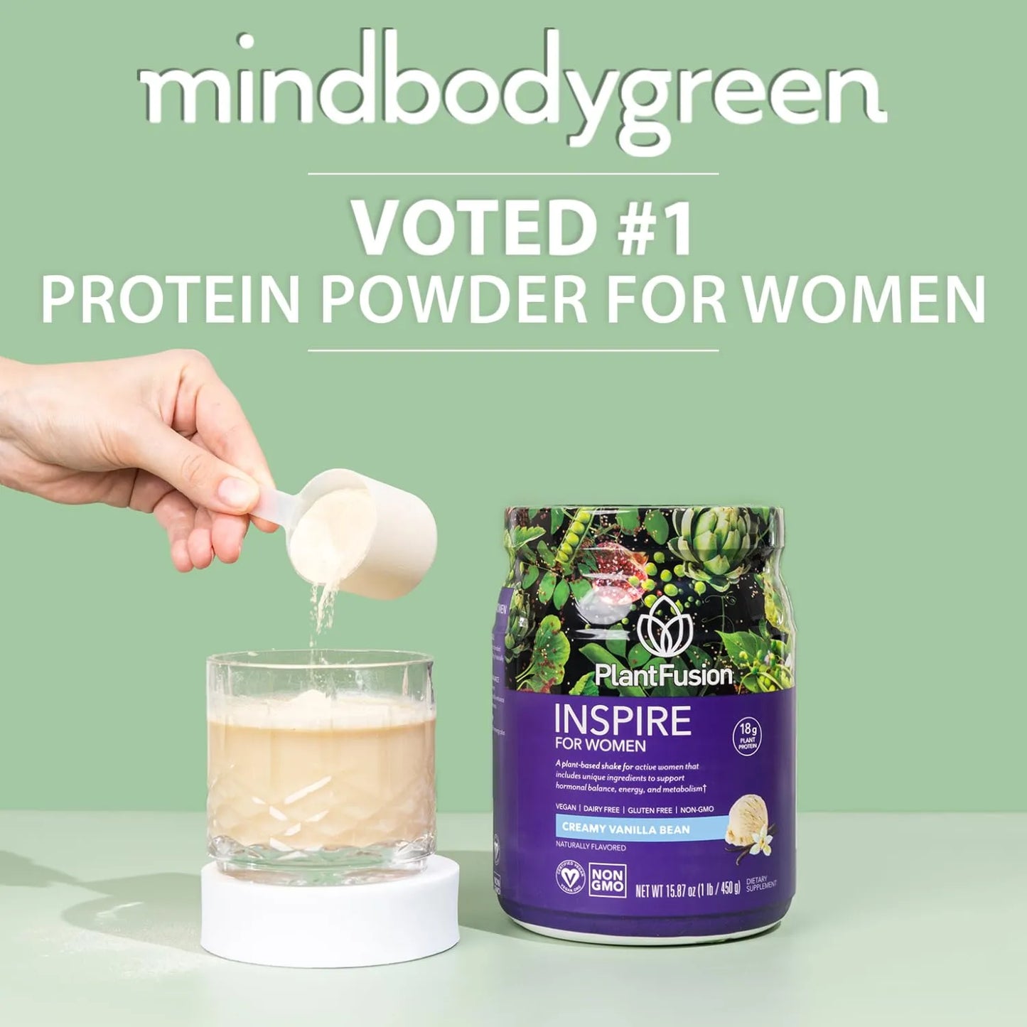 Proteina Vegetal Mujer Bajo Carbohidratos Apoyo Muscular Mag Chocolate Rico Inspire 1 Libra