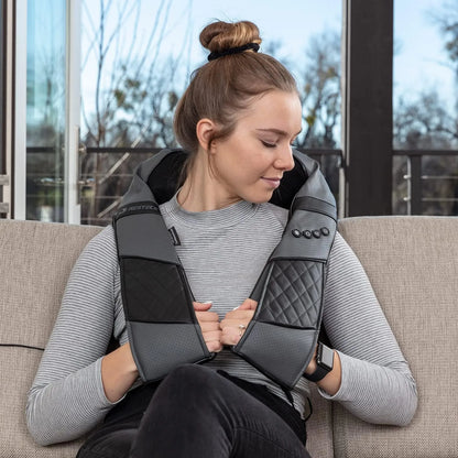 Masajeador Shiatsu Resteck Con Calor Alivia Dolor Cuello Espalda Portatil