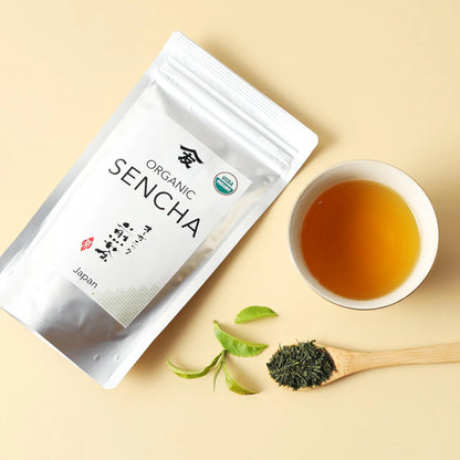 Té Verde Japonés Sencha Orgánico Hoja Suelta Certificado Uji Kyoto 3.5 Onzas