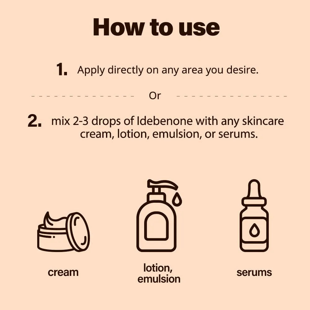 Sérum De Idebenona Y Coenzima Q10 Antienvejecimiento 30 Ml Piel Radiante
