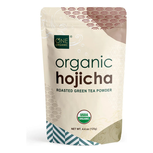 Polvo De Té Verde Tostado Hojicha Orgánico 125g Bebida Antioxidante