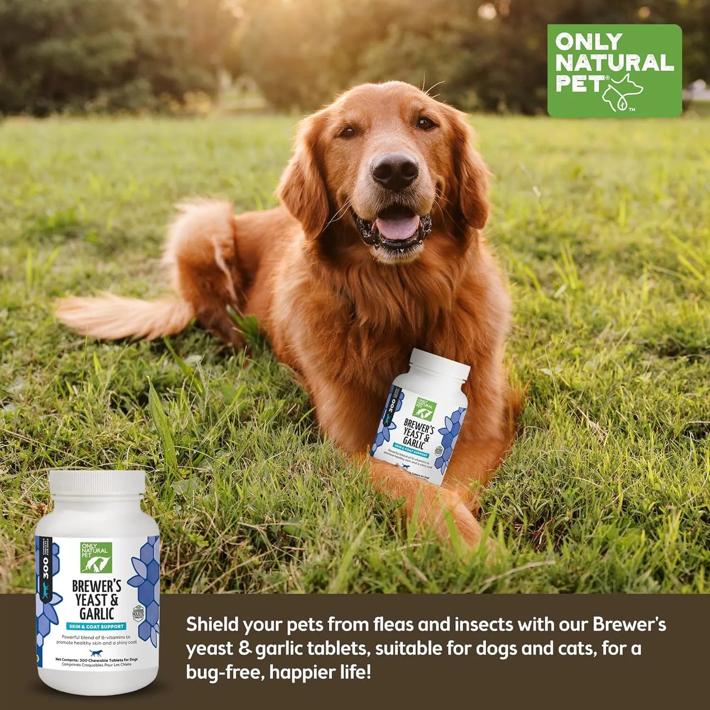 Masticables Naturales De Levadura Y Ajo Para Perros Protección Natural Contra Pulgas Y Garrapatas