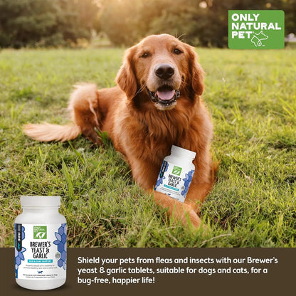 Masticables Naturales De Levadura Y Ajo Para Perros Protección Natural Contra Pulgas Y Garrapatas
