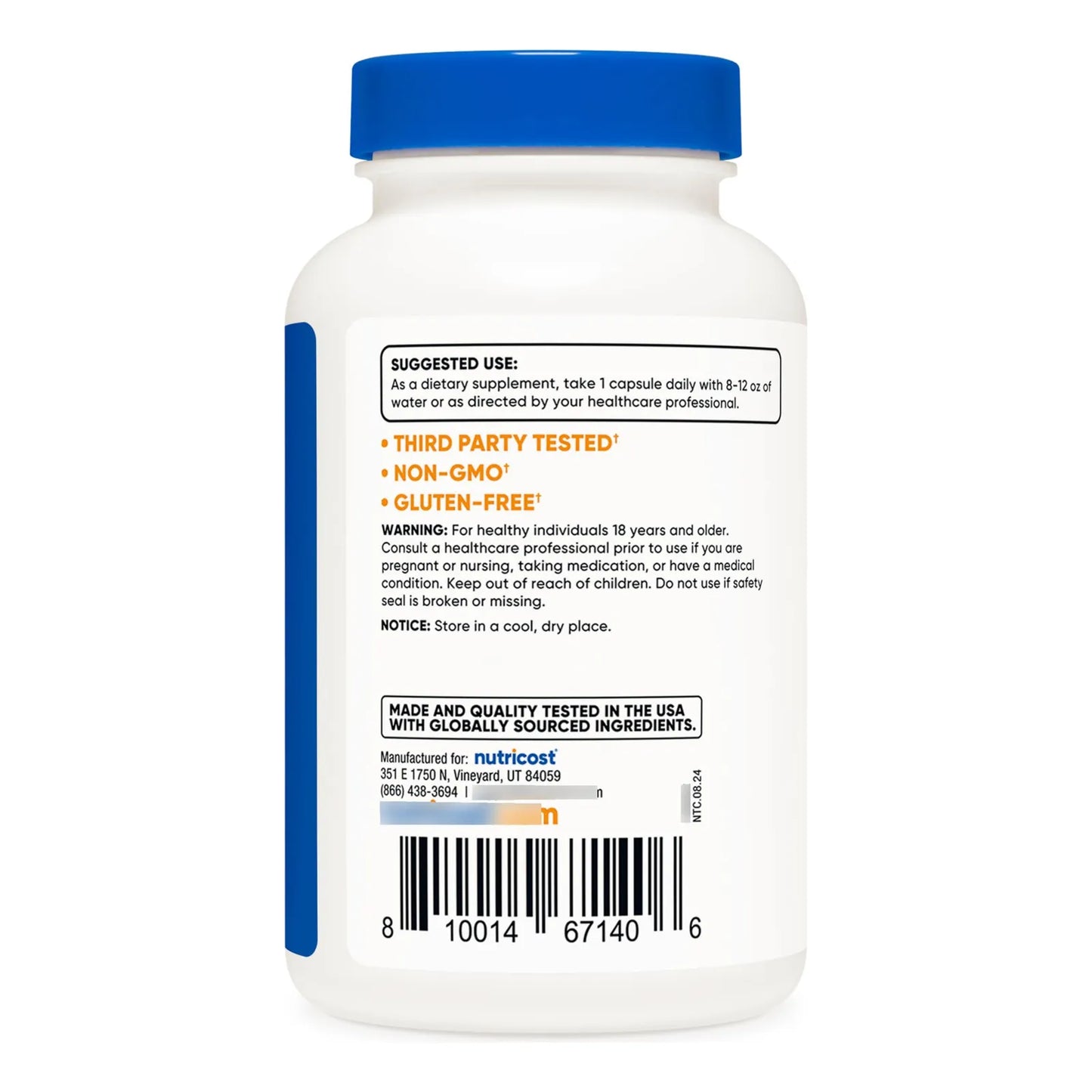 Raíz De Achicoria 650 Mg 120 Cápsulas Natural Sin OMG Sin Gluten