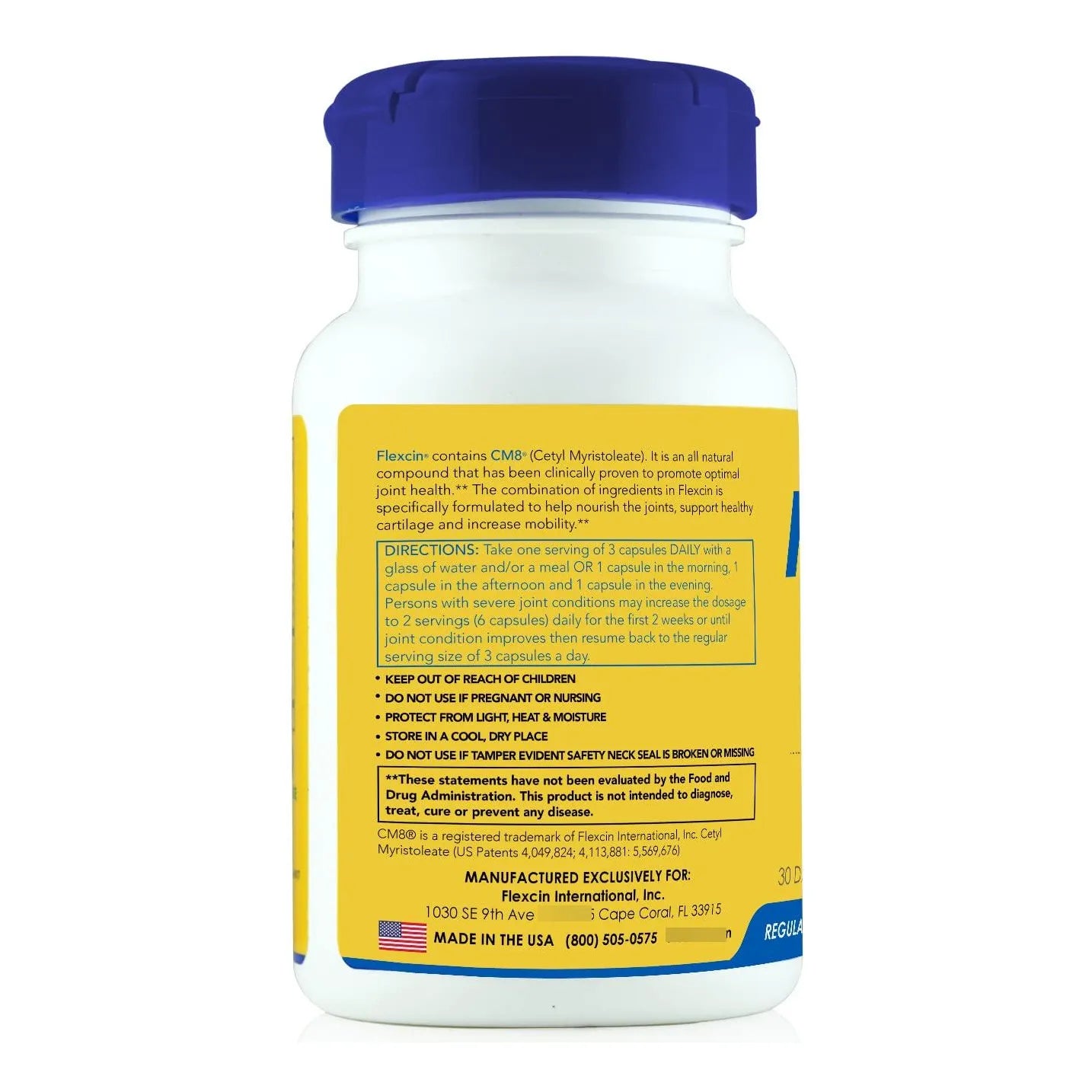 Suplemento Natural Para Articulaciones Flexcin Con CM8 Alivia Dolor Y Nutre