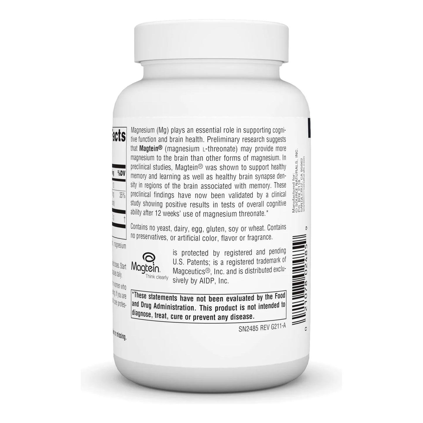 Magnesio L 1000 Mg Fuente Naturales Beneficios Para Salud Me