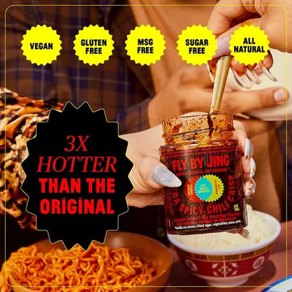 Salsa De Aceite De Chile Picante Crujiente Flybyjing Xtra Intenso Sabor Y Textura Unica