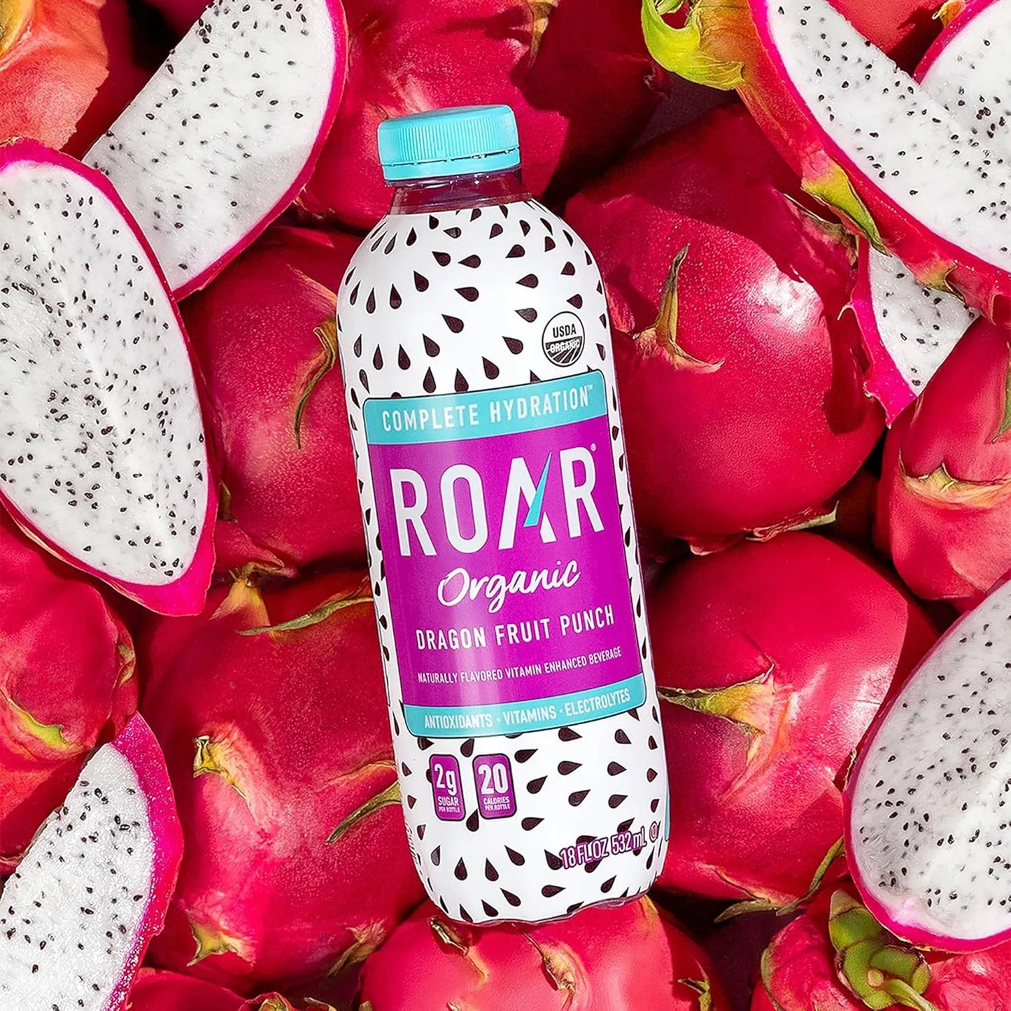 Bebida Orgánica Con Electrolitos Y Vitaminas Ponche De Fruta De Dragón 12 Unidades