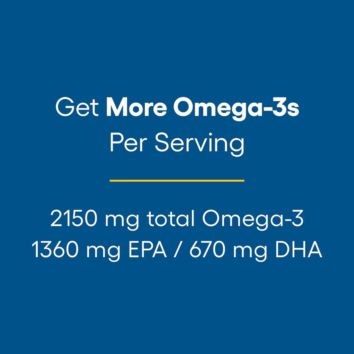 Aceite De Pescado Ultra Fuerte RxOmega 3 2150 Mg Omega 3 Alta Potencia 150 Capsulas