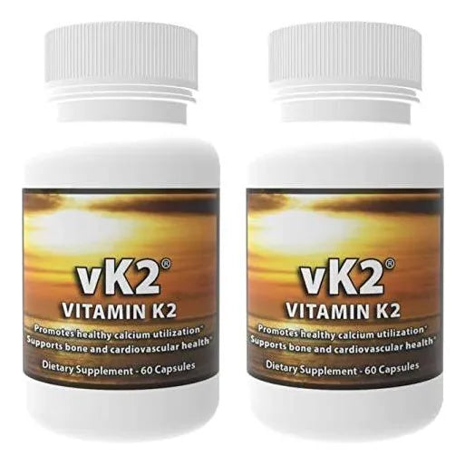 Pack De 2 Vitaminas K2 Mk4 Y Mk7 60 Cápsulas Total 120 Cápsulas