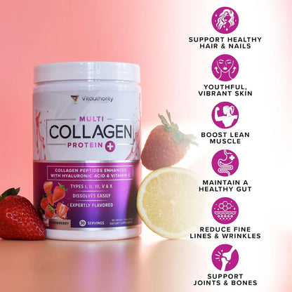 Péptidos De Colágeno Con Ácido Hialurónico Y Vitamina C Para Piel Y Articulaciones