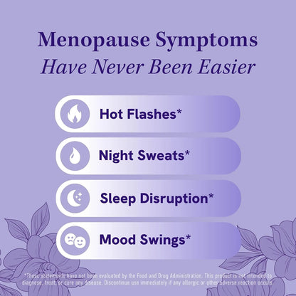 Suplemento Menopausia Cohosh Negro DIM Trebol Rojo Alivia Sofocos Sudores Nocturnos