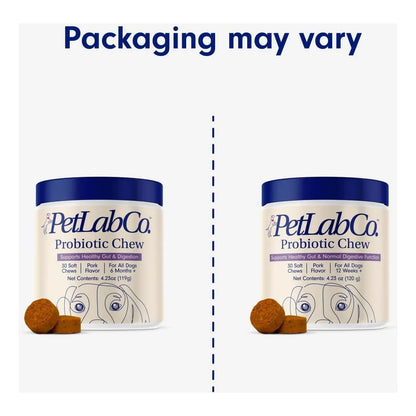 Probióticos Para Perros PetLab Co 30 Masticables Sabor Cerdo Salud Digestiva E Inmunológica