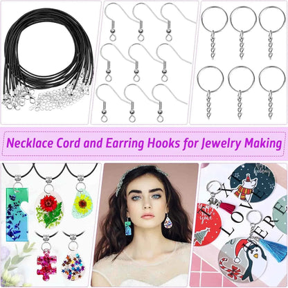 Kit Resina Epoxi Profesional 219 Piezas Con Moldes Y Accesorios Para Joyeria