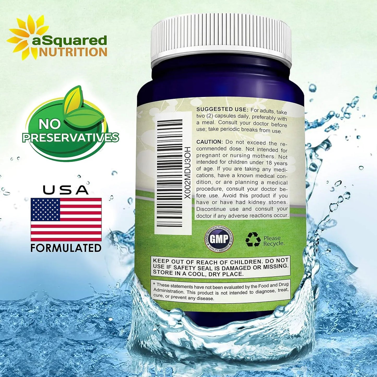 Quercetina 1000 Mg Con Zinc Y Saúco Negro 120 Cápsulas aSquared Nutrition Antioxidante E Inmunológico