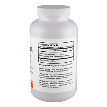 Nano Curcumina 500 Mg Capsulas Vegetales Alta Absorcion Salud Inmunologica